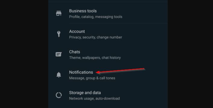 Pengaturan Notifikasi Whatsapp